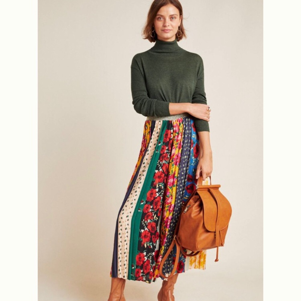 Anthropologie Spirited patchwork wide leg …